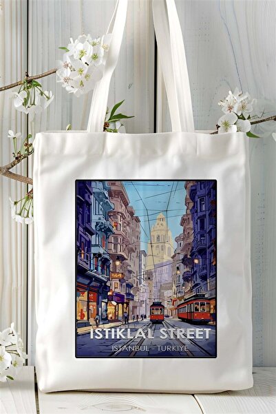 ART HEDİYE istanbul Baskılı Bez Çanta omuz çantası Kişiye Özel desen