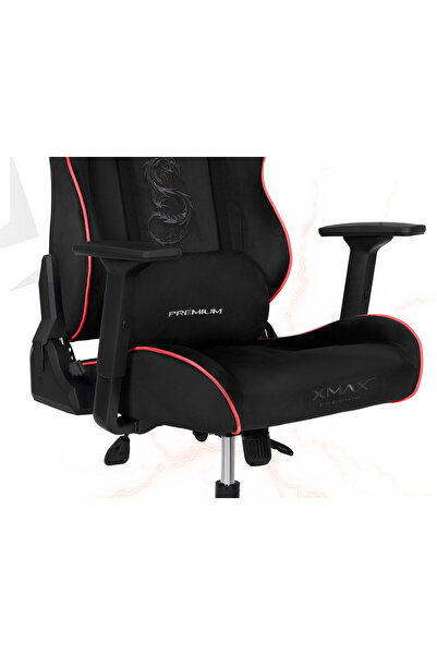 XMAX / Rio Balerion Terletmez Kadife Kumaş Siyah Gaming Oyuncu Koltuğu / 120 Kg Taşır