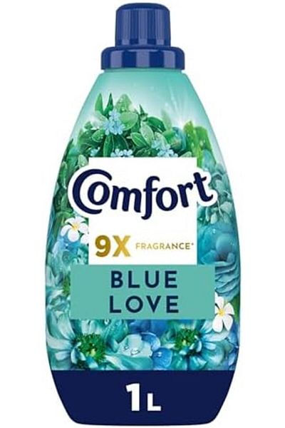 Comfort Concentrate Fabric Softener, Blue Love, 9x Fragrance, 1L