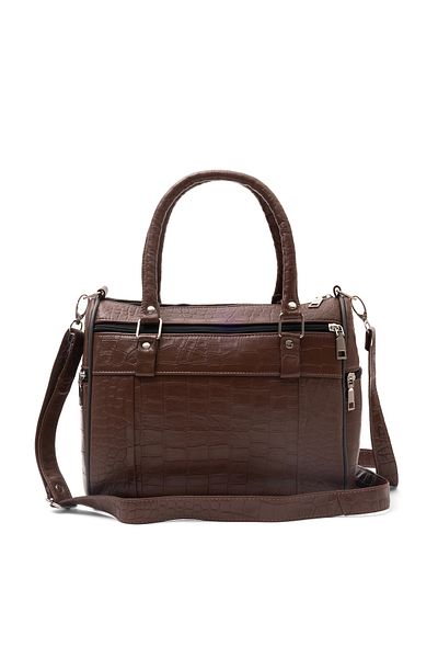 fubileather Genuine Leather Mother Bag with Shoulder Handle Strap