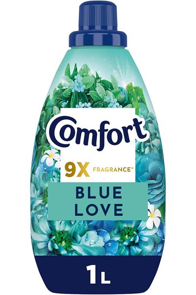 Comfort Concentrate Fabric Softener, Blue Love, 9x Fragrance, 1L