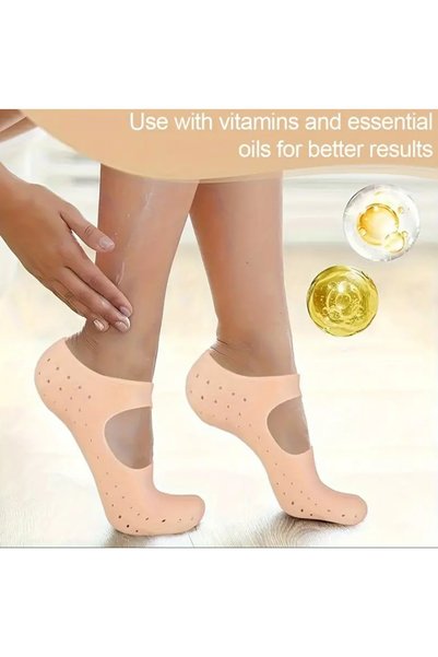 ORGANICYOU Shenzhen Silicone Moisturizing Foot Covers for Dry Cracked Skin, F...