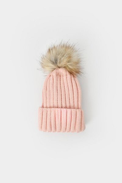 MODA Pi̇nkjoy Ki̇ds Powder Color Children's Scarf Beanie