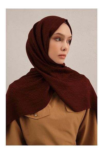 Armine Lyocell Naia Triangle Monogram Shawl 5 32