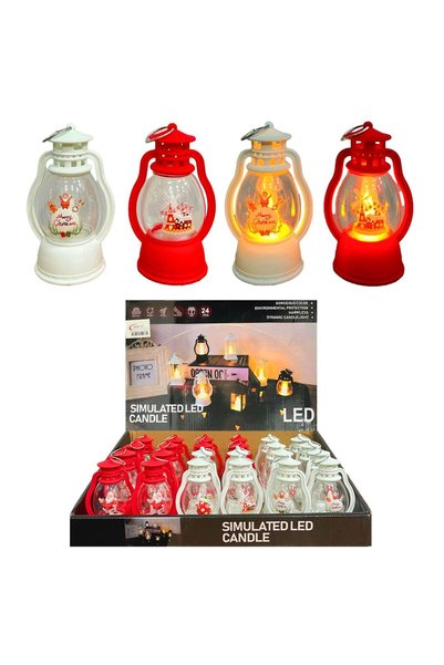 Banadabak LED CANDLE FENER HS14087 YILBAŞI SÜSÜ PİLLİ IŞIKLI PLASTİK KÜÇÜK