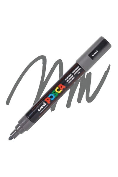 Banadabak ΜΑΡΚΕΡ ΠΟΣΤΕΡ POSCA PC-5M 1,8-2,5 ΒΑΘΥ ΓΚΡΙ