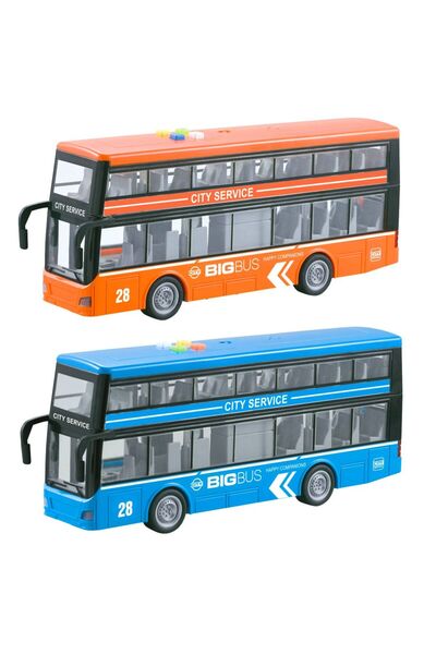 Genel Markalar Tasarım Ürünü Işıklı,Sesli ve Çift Katlı Sürtmeli Turist Otobü...