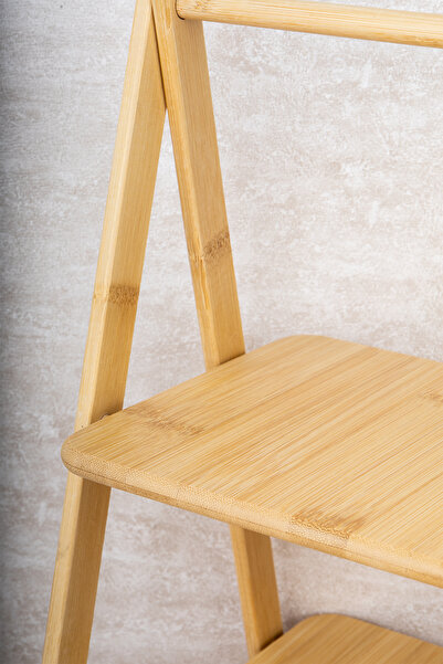 DNS HOME Bamboo 2 Tier Presentation Rack, Spice Rack Organizer, Closeable Organizer, Tiered Stand