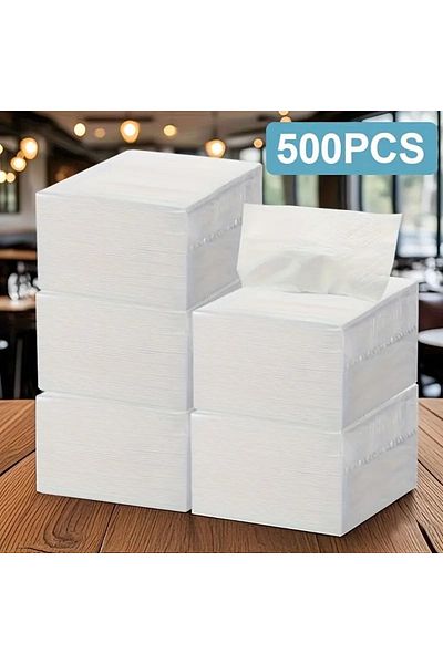 MG HOME 500Pcs 5Pack 30X30 Classic Napkin Paper Napkin Presentation Napkin Square Napkin Disposable Napkin Household