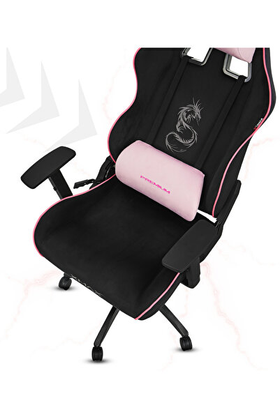 XMAX / Rio Balerion Terletmez Kadife Kumaş Siyah Gaming Oyuncu Koltuğu / 120 Kg Taşır