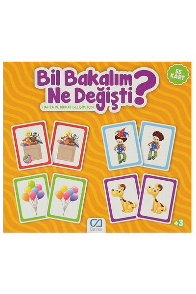 Games Guess What Changed? Memory and Attention Development Board 55 Cards 5109