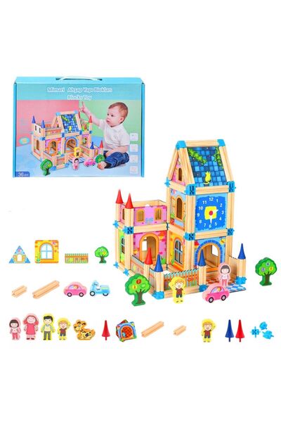 Generic Brand Architectural Wooden Structure Blocks |   128 Pieces |   Educat...