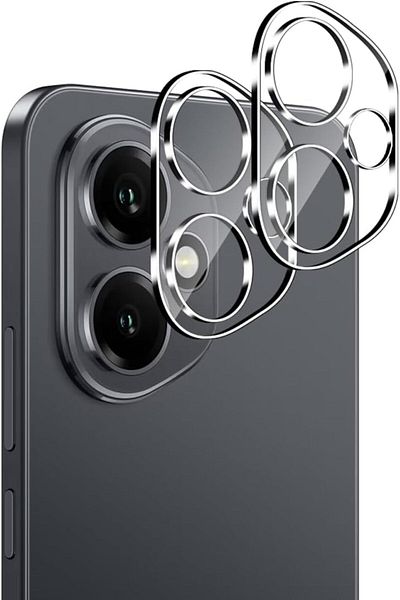corcishop Honor 400 5g Compatible Clear Frame Camera Lens Protector Tempered Glass