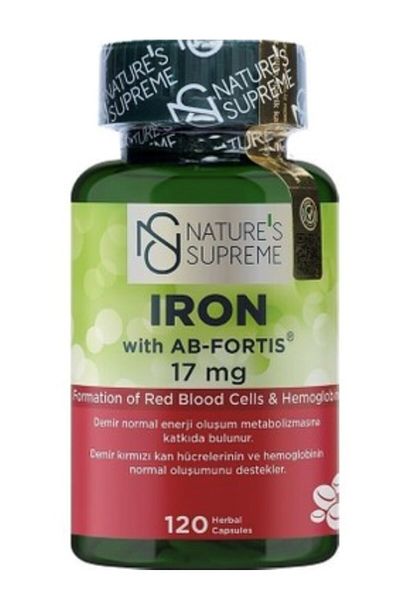 Nature's Supreme Iron 17 Mg 120 Capsules
