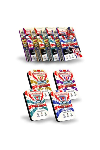 Banadabak Match Attax Footballer Cards Booster Tin Heroes-Magi̇ci̇ans-Masters-Showmen 2024-25 4 Model 6+