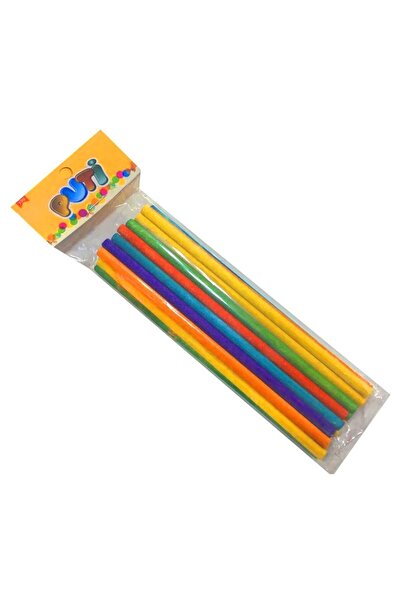 Banadabak BASTOANĂ ROTUNDĂ DIN LEMN COLORATĂ 24 BUC 4704