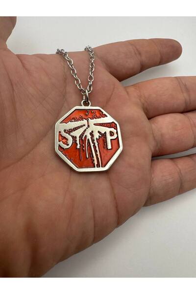 Herşey Nota Red Firefly Necklace – the Last of Us Themed Unisex Accessory with 60 cm Chain