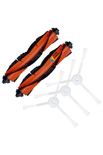 Ozba Ticaret Съвместим с Xiaomi Mijia G1 MJSTG1 робот прахосмукачка с 2 основни ролкови четки и 3 странични четки