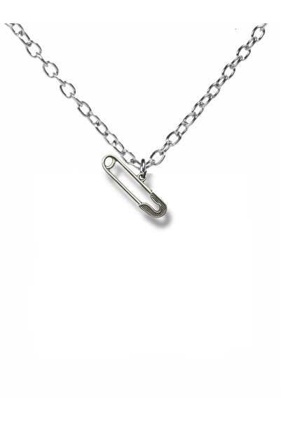 Herşey Nota قلادة مصممة على شكل إبرة بندقية – مطلية بالزاماك مع سلسلة 60 سم ل...