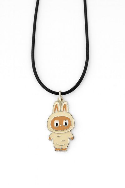 MakeWell Labubu Baby Designed Leather Drawstring Children's Necklace