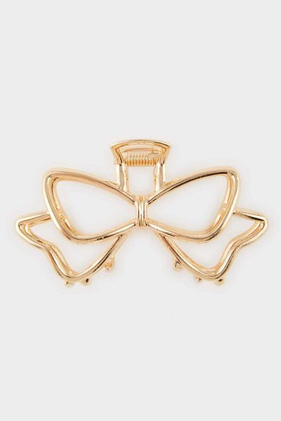 DeFacto Women's Bow Gold Latch Buckle F4237Axns