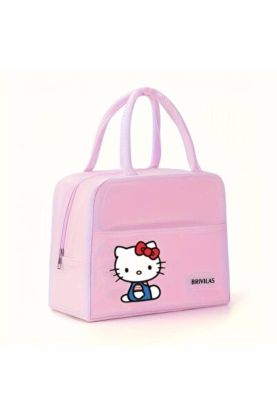 ada çanta kırtasiye Lunchbox Hello Kitty Figure Insulated Hot Cold Protection...