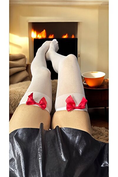 SiaLess Lingerie Women's Plain Bow Socks