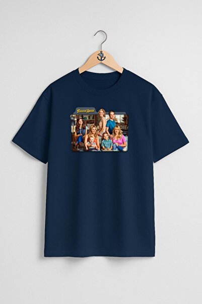 Bahriyeli Collection تي شيرت للجنسين بتصميم صدر فولر هاوس كبير الحجم