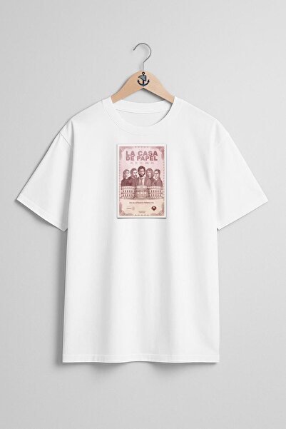 Bahriyeli Collection Oversize La Casa De Papel Chest Design Unisex T-Shirt