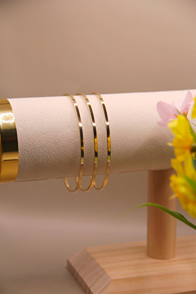 316L Steel Gold Plated 3-Piece Ajda Bracelet Stainless – Non-Darkening and Waterproof