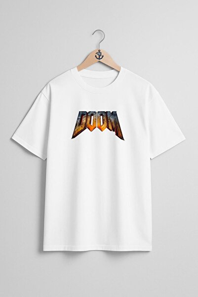 Bahriyeli Collection supradimensionat Doom 3 Bfg Design pentru piept unisex t...