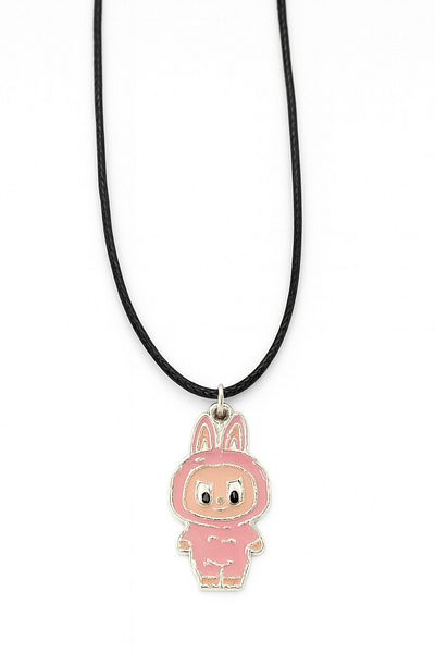 MakeWell Labubu Baby Designed Leather Drawstring Children's Necklace