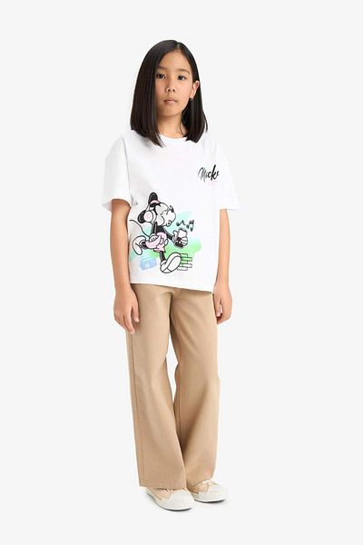 DeFacto Girls Wide Leg Wide Leg Cotton School Pants E6188A825Au