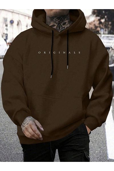 COHERENT Unisex Men/Women Colorful Originals Custom Printed Cotton Oversize Hooded Sweatshirt