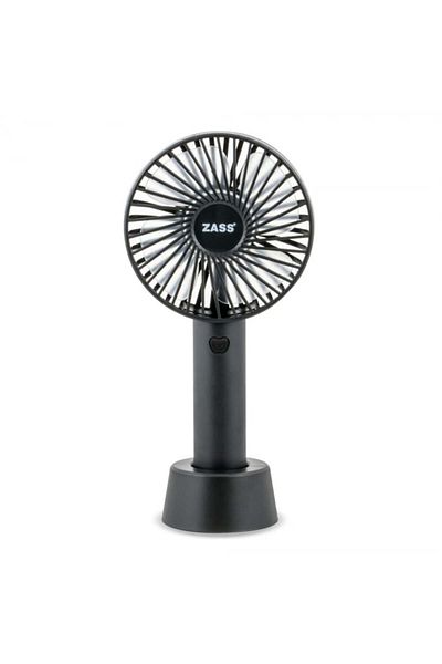 Zass Ventilator portabil ZPF 02, 5W, 1200mAh, Negru - NOU