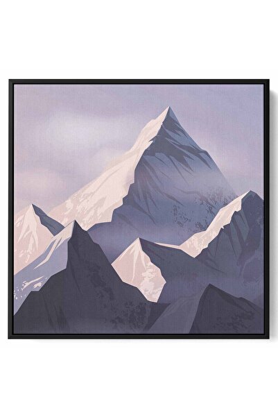 LOWHA لوحة فنية جدارية من القماش مشدودة على إطار خشبي بإطار أسود عائم وتصميم ...