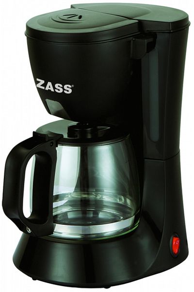 Zass Cafetiera ZCM 02, 600 W, capacitate 0,6 L, 4-6 cesti, Sistem anti-picurare, Negru