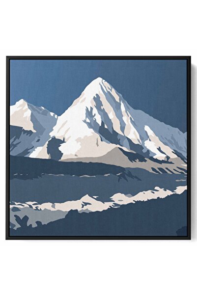 LOWHA لوحة فنية جدارية من القماش مشدودة على إطار خشبي بإطار أسود عائم وتصميم ...