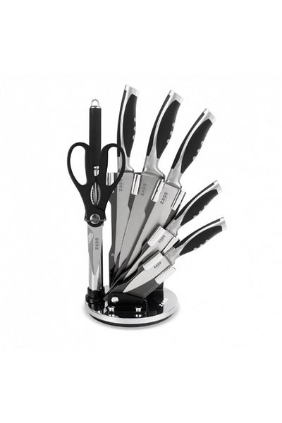 Zass Set de cutite si Ustensile de bucatarie cu suport Gourmet ZG-KS 04 - NOU