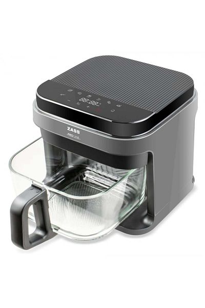 Zass Airfryer Friteuza cu aer cald ZAF 09 culoare Gri 1200W, 5,5L - NOU