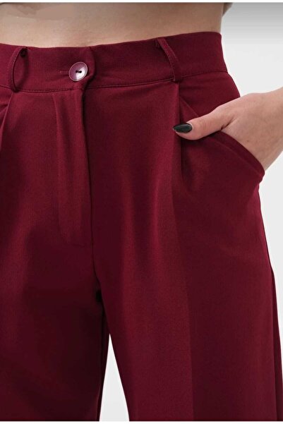 LAVA FASHION Γυναικείο παντελόνι Palazzo με ψηλόμεσο ύφασμα νέας σεζόν