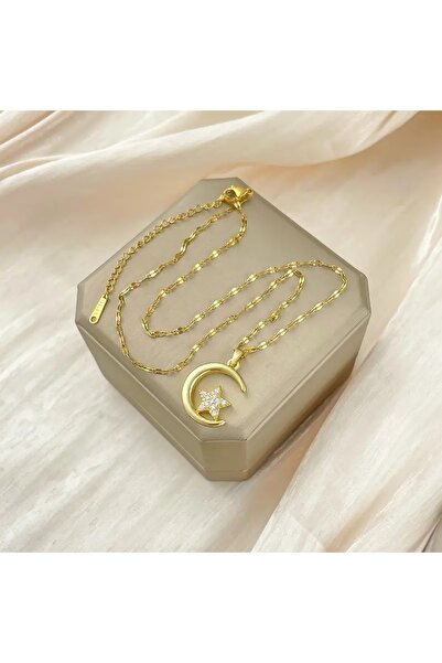 Ayzen moon star stone necklace