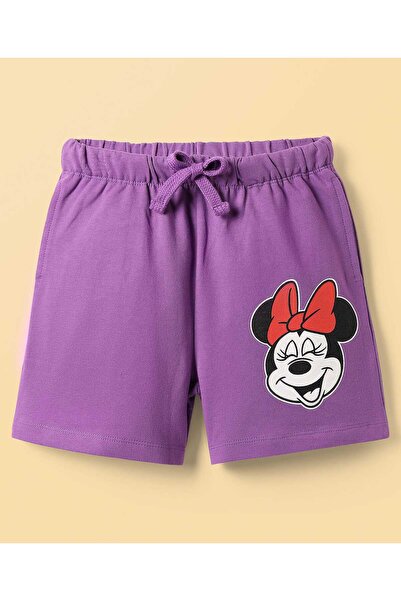 Honeyhap Disney Single Jersey Knit Half Sleeves Shorts Night Suit - Light Blue & Purple