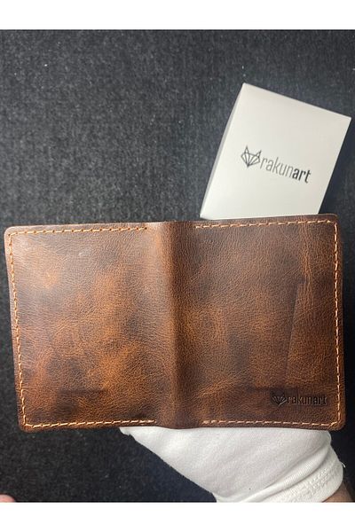 rakunart 0016 Money Entry Card Holder Special Handmade Taba