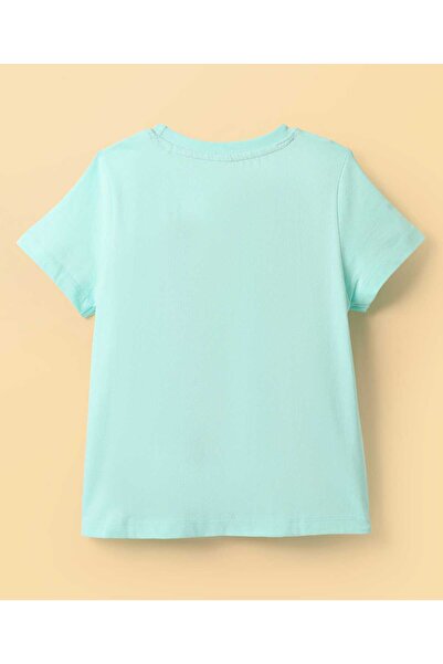 Honeyhap Disney Single Jersey Knit Half Sleeves Shorts Night Suit - Light Blue & Purple