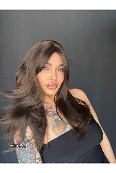 Suzan Peruk Medikal Gerçek Saç dokusunda Tepe kısmında Baş derisi görünümlü Ş...