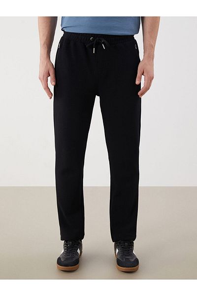 LC Waikiki Create Your Style from Uzg Store |   Black Standard Fit Men's Sweatpants