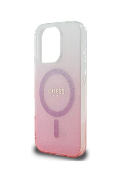 Guess كفر حماية خلفية لايفون 16 برو ماكس، بشعار اصلي ومعتمد من البراند العالمي جس ( GUESS)