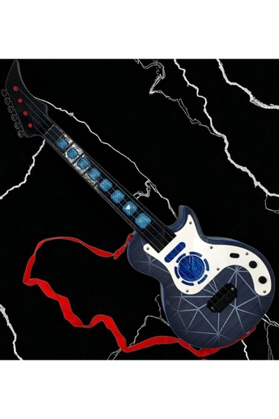 Kuzey Tacı Müzikli Ledli Gitar Çocuklara Eğlenceli Hediye Vip