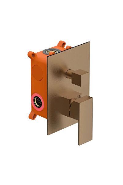 tradex خلاط دش مخفي كامل بخطين باللون الذهبي الوردي من +TS